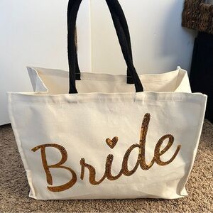 Sequin Bride Tote Bag